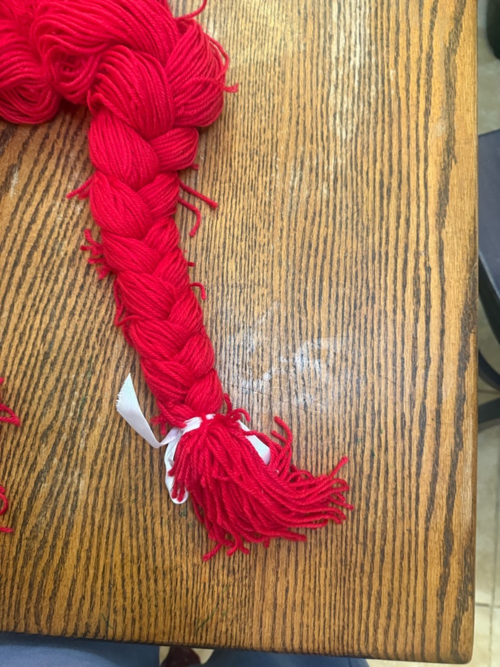 Red Yarn Rag Doll Wig + BONUS New Spirit Wig Cap great for Raggedy Ann or Sally - Picture 8 of 12